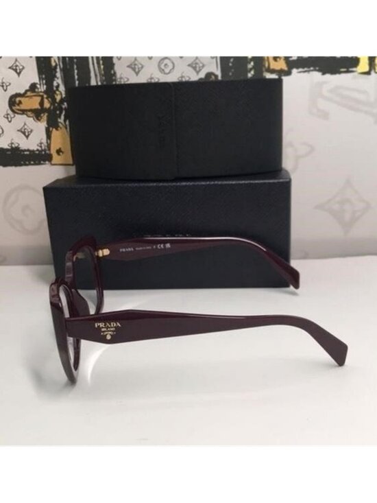 New Authentic ? Prada PR 18WV VIY1O1 Eyeglasses – Garnet